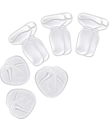 Forefoot Heel Pads - Silicone Transparent Thickened Shock Absorption Waterproof & Wear Resistant Cushion for Maximum Comfort - Buy Online on GoSupps.com