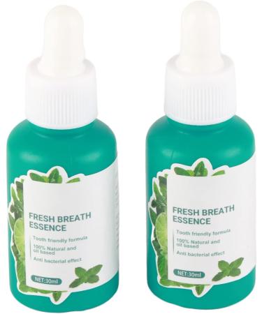 Oral Breath Serum - 2x Bad Breath Remover 30ml Herbal Mint Drops for Fresh Breath | Portable Solution for Men & Women - Buy Online on GoSupps.com