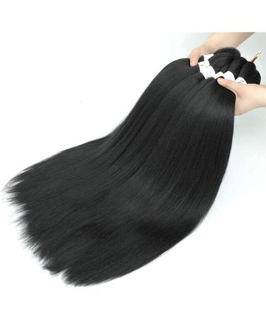 Pre-stretched Braiding Hair 26 inch 6 Packs Professional Synthetic Fiber Crochet EZ Braids Yaki Texture Braiding Hair Extensions 26 Inch (Pack of 6) 1B - Buy Online on GoSupps.com