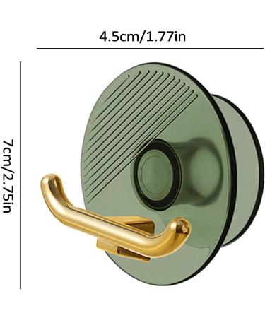 Frifer Self-Adhesive Socket Hooks & Bracket - Toothbrush Holder & Razor Storage for Shower - No Drilling Green Transparent - Buy Online on GoSupps.com