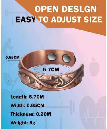 YINOX 99.9% Pure Copper Ring for Arthritis Relief | 3 Magnetic Rings for Pain & Carpal Tunnel Syndrome - Shop Now! - Buy Online on GoSupps.com