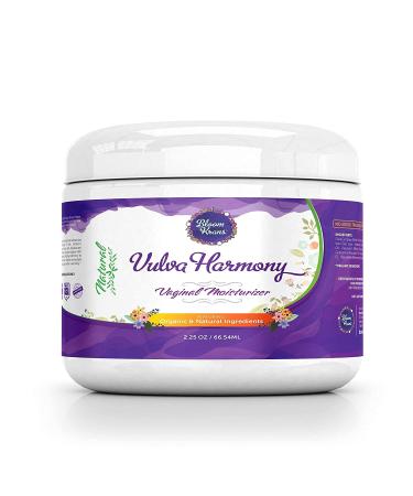 Bloom Krans Vulva Harmony Moisturizer: Organic Vulva Cream for Intimate Feminine Care & Health including Dryness & Itch Relief (Estrogen Free, Dye Free, Fragrance Free, Steroid Free) - 2.25 Oz (Original - 1 Pack)