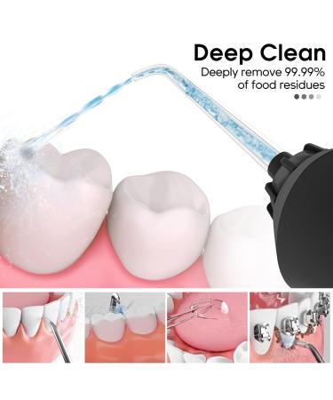 Buy Beantech SEAGO 200ml Cordless Water Flosser | Rechargeable Dental Oral Irrigator with 5 Jet Tips | IPX7 Waterproof & Powerful Battery for Home & Travel - SG-833BLK - Buy Online on GoSupps.com