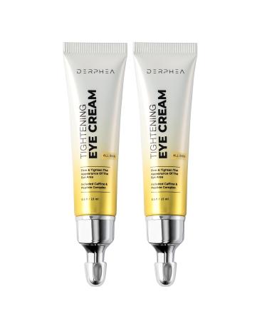 DERPHEA 2-Pack Instant Eye Tightener Cream: Temporary Under Eye Depuffing Treatment for Bags