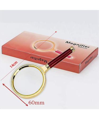 Magnifying Glass Hand Held 6 Times Crafts Wooden Handle All Metal Reading Magnifier Made in China - Buy Online on GoSupps.com