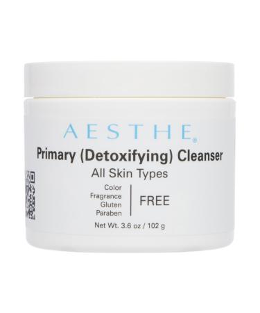Aesthe Primary Cleanser - Moisturizing Makeup Remover & Cleanser for Normal to Dry Skin Types - Natural Fruit Extracts Seed Oils & Botanicals - Luxurious Facial Skincare - 3.6 oz