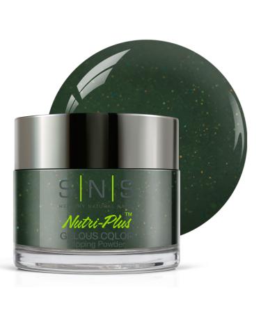 SNS Nail Dip Powder Gelous Color Dipping Powder - Enchanted Forest (Green/Shimmer) - Long-Lasting Dip Nail Color Lasts 14 Days - Low-odor & No UV Lamp Needed - 1 oz