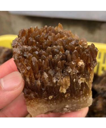 Crystal Natural Yellow Amber Calcite Rough Crystal Stone Collection Rough Rock Specimen Home Decor (Size : 60-100g) - Buy Online on GoSupps.com