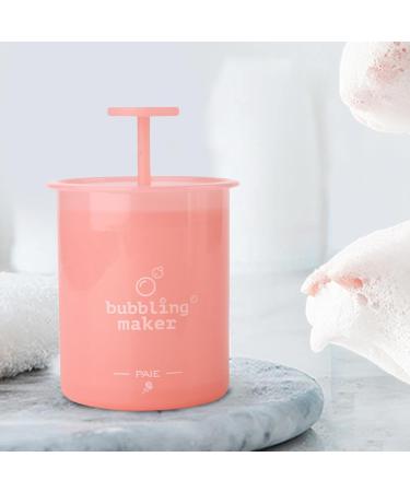 VENCENTE Face Wash Foamer | Portable Manual Face Cleanser Foaming Bottle | Ergonomic Facial Cleansing Tool Skincare Cleanser Foam Maker for Travel Household Pink - Buy Online on GoSupps.com