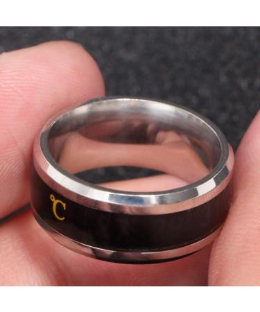 Holibanna Mood Changing Temperature Ring | Couples' Finger Ring for Men | Unique Emotion Jewelry for Birthdays & Special Occasions - Buy Online on GoSupps.com