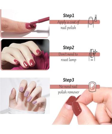 Purple Nail Polish Nail Varnish Lilac Lavender Violets Pale Purple Quick Dry Natural Long Lasting No Need Baking Nail Polish for Christmas DIY Nail Art - Buy Online on GoSupps.com