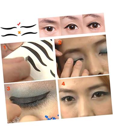 FRCOLOR 240 Pairs Double Back Tape Cat Eye Eyeliner Stickers Eye Make-up Stickers Double Eyelid Tape Eyeliner Eyeshadow Sticker Black Eyeliner Sticker Adhesive Tape Smoky - Buy Online on GoSupps.com