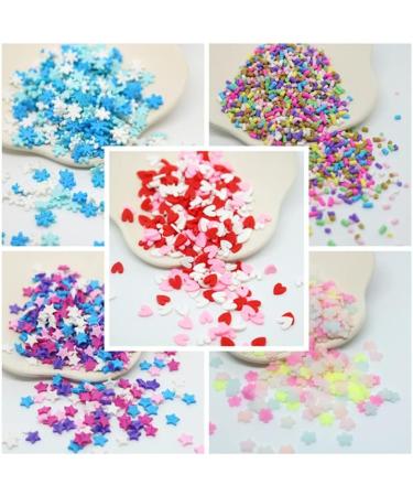 RT 90g Heart Star Polymer Hot Clay Sprinkles for Slime Filler Crafts Fake Candy Cake Decor DIY Plastic Klei Tiny Cute Mud Particle Y420 (Color : Slime toys1) - Buy Online on GoSupps.com