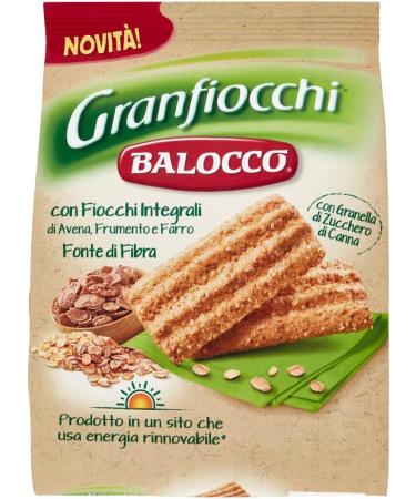 Balocco Granfiocchi Biscotti Integrali Pack of 6 whole grain biscuits with whole grains and brown sugar grains 700 g - Buy Online on GoSupps.com