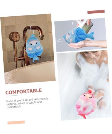 Housoutil 8 Pcs Cute Bath Sponges Set - Kid-Friendly Exfoliating Shower Pouf & Soft Body Scrubber for Kids and Babies - Ideal for Gentle Cleansing & Bath Time Fun - Buy Online on GoSupps.com