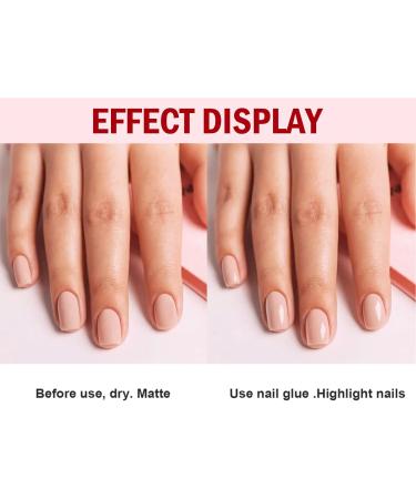 Clear Nail Varnish Shiny Top Coat Gel Fast Drying Clear Nail Gel Polish - High Gloss Finish & Long-Lasting No Need UV/LED Lamp Cure Air Drying (8ml) Clear Top Coat - Buy Online on GoSupps.com