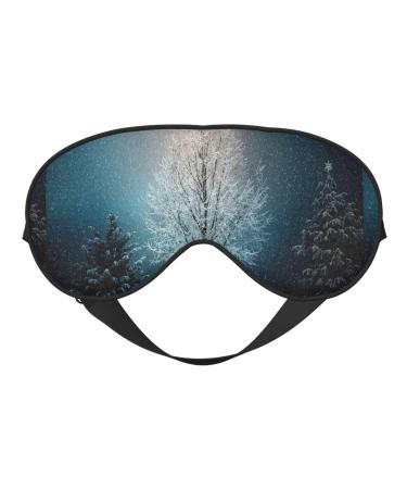 Winter Rabbit Sleep Mask Double-Sided Eye Mask Soft Adjustable Sleeping Eye Covers for Sleeping Perfect Shading Reduce Eye Edema