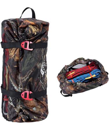 UNISTRENGH Waterproof Climbing Gear Storage Backpack - 500D Anti-Tear Oxford Pouch for Mountaineering Camo | Safety Rope Equipment - Buy Online on GoSupps.com
