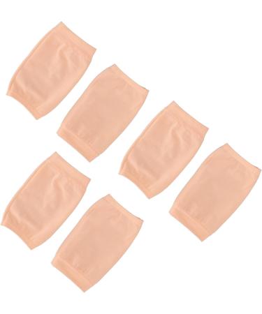 Gel Heel Protector Relieve Heel Pain and Heal Dry Cracked Heels Silicone Heel Cups 3 Pairs Repair Socks Heels Breathable Open Toe Moisturizing Gel Heel Socks for Dry Hard Heels Flesh Pink - Buy Online on GoSupps.com