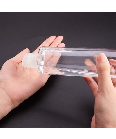BENECREAT 8 Pack 250ml (8.45oz) Empty PET Plastic Air Flight Travel Bottles with Clear Disc Cap for Toiletries Shampoo Cosmetic Lotion Clear Cap 250ml - Buy Online on GoSupps.com