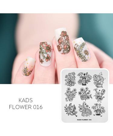 Alexnailart Nail Stamping Plate FL016 - Multi-Pattern Stamping Template for Image Print Nail Art Design - Nail Stamper & Scraper Nails Tool - Buy Online on GoSupps.com