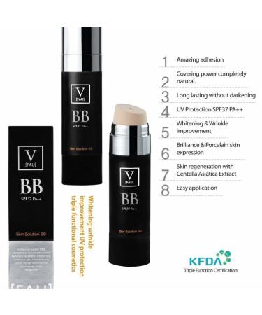 V FAU SPF37 PA++ Integrated Air Sponge Liquid Foundation Stick | BB CC Cream Tinted Sunscreen - Buy Online on GoSupps.com