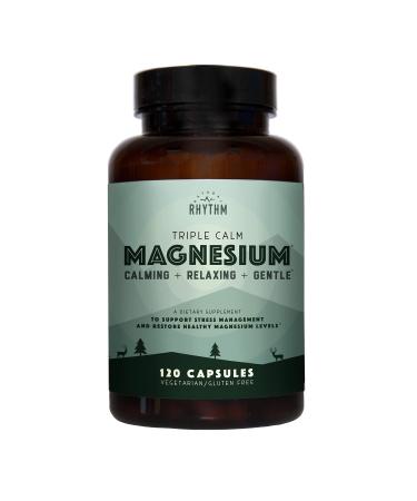 Natural Rhythm Triple Calm Magnesium 150 mg - 120 Capsules  Magnesium Supplement with Magnesium Glycinate, Malate and Taurate - Buy Online on GoSupps.com