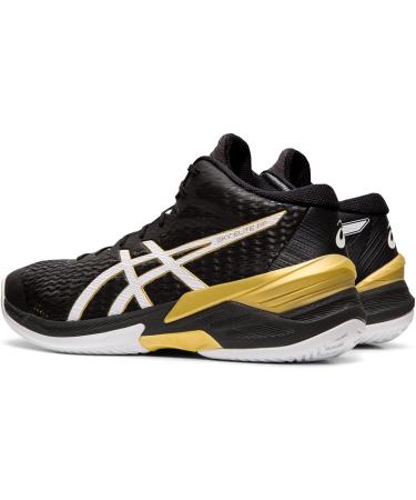 ASICS Men's Sky Elite FlyteFoam Mid Top Volleyball Shoes 7 Black/White - Lightweight Performance Footwear - Buy Online on GoSupps.com