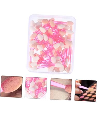 SOESFOUFU 50pcs Double Ended Eyeshadow Brush Eyeshadow Sponge Stick Eye Shadow Brush Makeup Pink Plastic - Buy Online on GoSupps.com