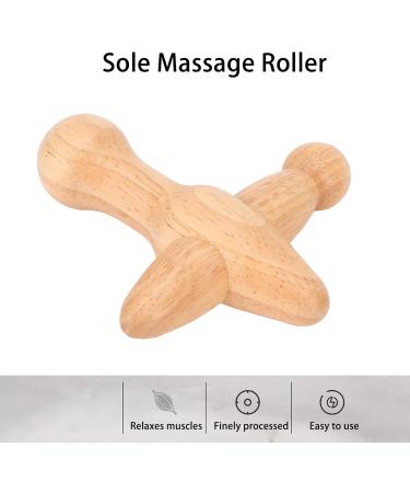 Premium Cross-Shaped Wooden Trigger Point Massager | Best Pressure Point Therapy Tool for Pain Relief - Buy Online on GoSupps.com