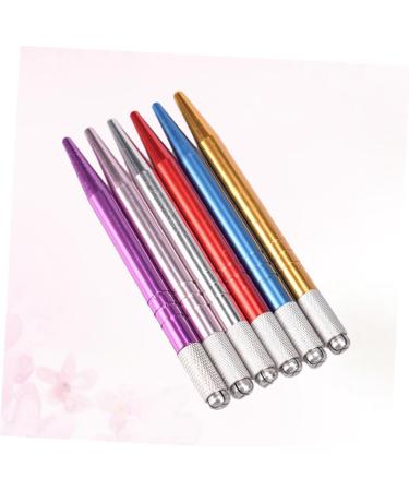  Beatifufu 6 Pieces Brow Pencil Embroidered Eyebrow Pen Permanent Pen Microblading Pen Eyebrow Makeup Pen Korean Hand Pen - Buy Online on GoSupps.com
