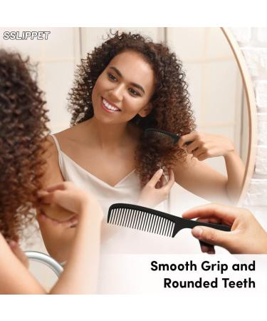 SLIPPET 4-Piece Hair Comb Styling Set for Men and Women - Fine & Wide Tooth, Rat Tail, Cutting, Parting Comb - Anti-Static Combs for Dry/Wet, Fine/Curly Hair - Buy Online on GoSupps.com