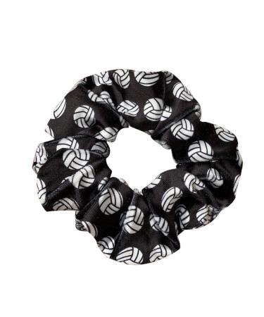 Volleyball Scrunchie  Volleyball Hair Accessories  Volleyball Premium Velvet No Crease Volleyball Hair Elastics Gift