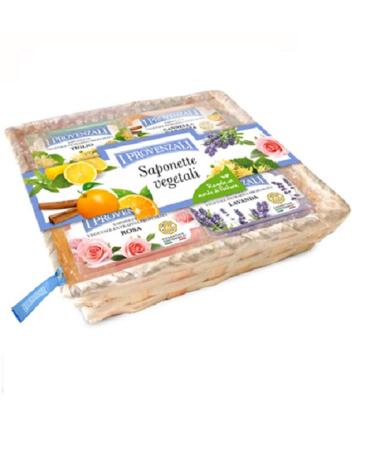 I Provenzali I Provenzali 5 x 100g organic soaps in a gift basket