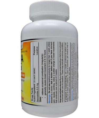 Wonder Laboratories Senna Tablets - Natural Vegetable Laxative for Constipation Relief - 1000 Tablets - Buy Online on GoSupps.com