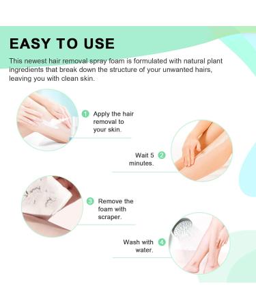  BROEYOUE 30ml hair removal spray 8-minute hair removal gently inhibits hair growth for underarms arms legs and the bikini area non-irritating hair removal products for men - Buy Online on GoSupps.com