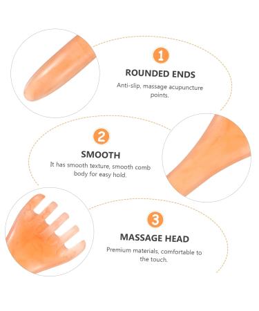 Gatuida 5-Piece Massage Comb & Ear Piercing Set | Scalp & Facial Care Device - Pink Fr ulein Resin - Buy Online on GoSupps.com