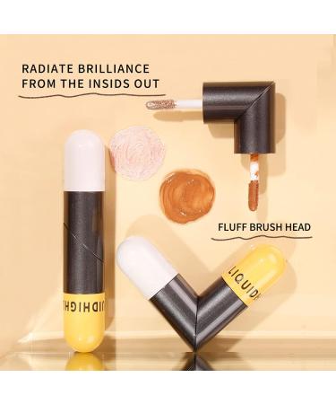 Erinde Liquid Highlight Bronzer Stick | Cream Face Glow Pen - Waterproof | Cruelty-Free - Shade 01 - Buy Online on GoSupps.com