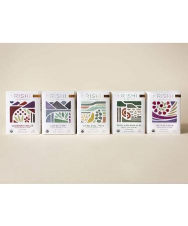 Rishi Tea Earl Grey Herbal Tea - Organic, Caffeinated, Immune Support | 15 Sachets x 6 Packs - Buy Online on GoSupps.com