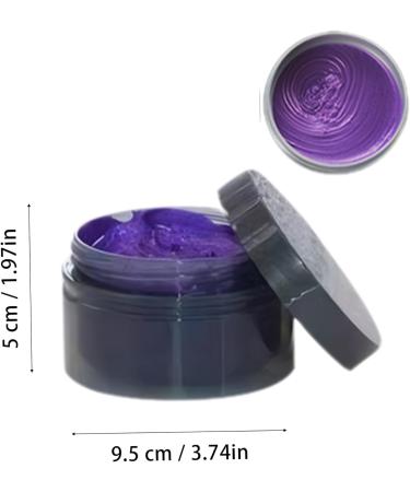 Temporary Hair Dye Color Disposable Water Soluble Hair Wax Color Quick Drying Wash Out Hair Color Temporary Hair Color for Kids Women Men Use Purple - Buy Online on GoSupps.com