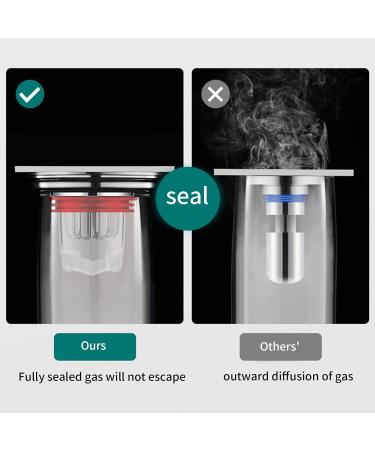 Anti-Odor Floor Drain Backflow Preventer Shower Waste Water Drainer Insert Drain Plug Hair Catchers Sewer - Buy Online on GoSupps.com