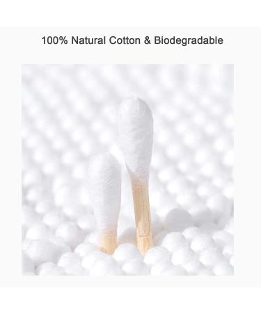 Nicoone Double Tips Cotton Swabs - 300 Pack Cotton Tubes for Makeup Personal Hygiene Pet Care & First Aid - Durable Wood Sticks and Storage Box - Buy Online on GoSupps.com