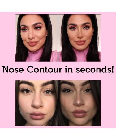 Contour Nose Brush - 2-in-1 U Shape Tool for Precision Sculpting & Defining - Ultra Precision Soft Dual-End Gold Brush for Perfect Nose Contouring - Buy Online on GoSupps.com