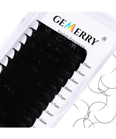 15-20mm mix single eyelashes for eyelash extensions 0.05 C curl 1: 1 eyelash extensions 1 to 1 eyelash long eyelash individual lash extensions from gemer (0.05-c curl mix 15-20mm) 15-20mm Mix 0.05 c curl