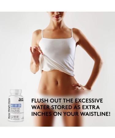 Water Away Youth Tonic: Natural Diuretic Supplement for Belly Bloat Relief - 30 Capsules - Buy Online on GoSupps.com