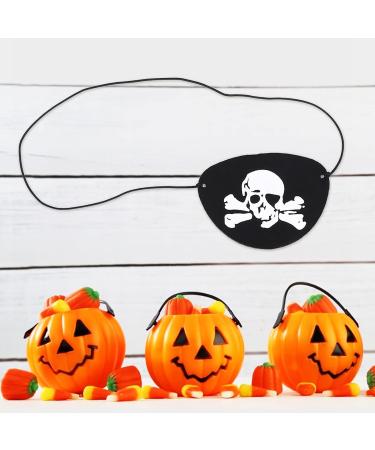 Ankroyu Skull Pirate Eye Patch 10pcs / sac pour les fournitures de f te d'Halloween (Cr ne en feutre de corde noire (avec des os)) - Buy Online on GoSupps.com
