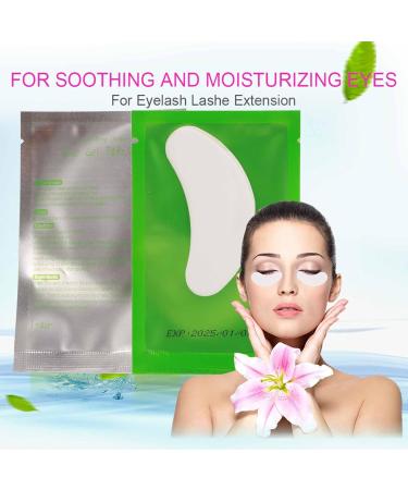 50 Pairs Professional Eye Gel Pads for Eyelash Extensions - Lint-Free Dynamic Fit (Green) | Shop Internationally - Buy Online on GoSupps.com