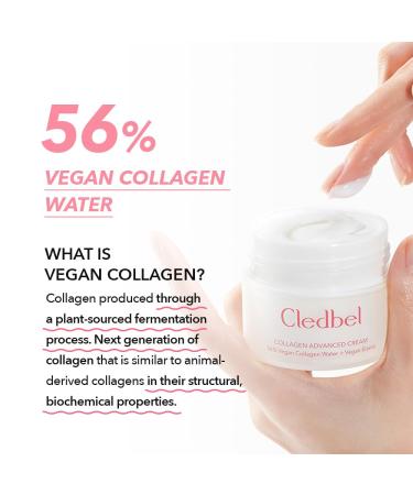 Collagen Advanced Cream 50ml - Vegan Firming & Hydrating Daily Cream for All Skin Types | Korean Skincare with 56% Vegan Collagen Elastin & Hyaluronic Acid - Paraben-Free - Buy Online on GoSupps.com