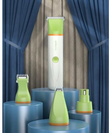 Pet Grooming Kit for Dog and Cat - All-in-One Low Noise Clippers and Nail Grinder Set | Rechargeable, Cordless, Waterproof | Perfect for Small to Medium Pets - Green - Buy Online on GoSupps.com