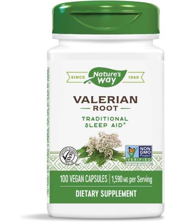 Nature's Way Valerian Root 530 mg - 100 Capsules for Sleep & Relaxation - Buy Online on GoSupps.com